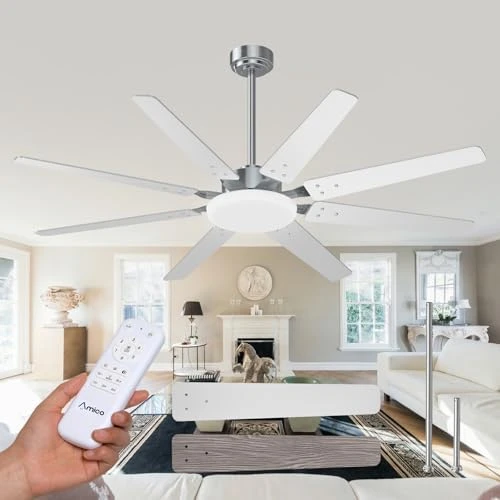 72 Inch Smart Ceiling Fan with Lights — Smart Fan, Amico