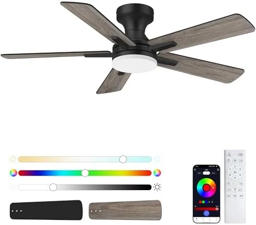 Smart Ceiling Fan with Lights and Remote — Smart Fan, GentleBreeze