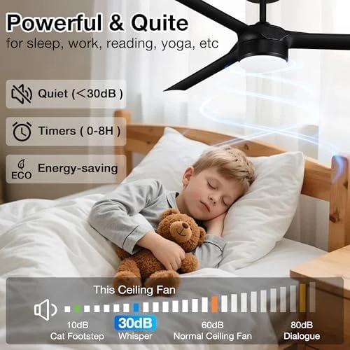 Smart Ceiling Fan with Lights and Remote — Smart Fan, cumilo