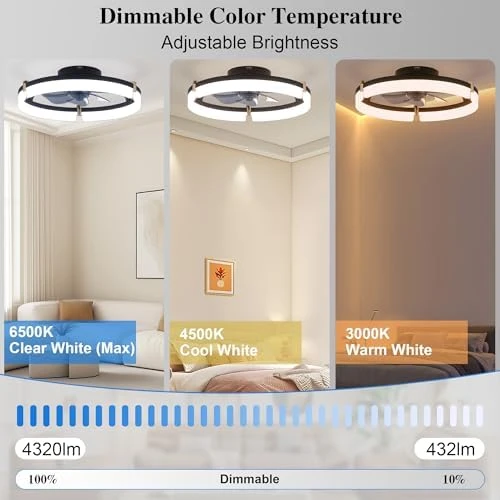 Smart Ceiling Fan with Lights Remote — Smart Fan, DIAMONDFORGE