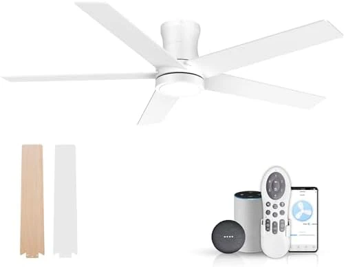 Smart Low Profile Ceiling Fan with Light — Smart Fan, Lorpies