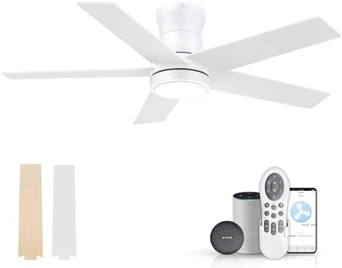 Smart Low Profile Ceiling Fan with Light — Smart Fan, Lorpies