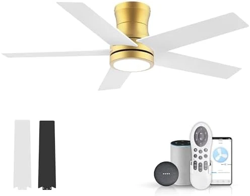 Smart Low Profile Ceiling Fan with Light — Smart Fan, Lorpies
