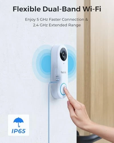 2K Video Doorbell Wi-Fi Camera with Chime — Video Doorbell, Reolink