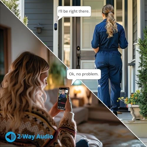 1080p Video Doorbell with Mount and Wireless Chime — Video Doorbell, Night Owl