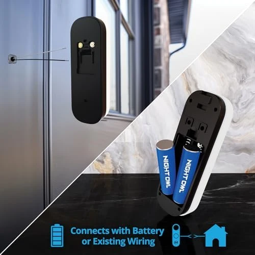 2K Battery Wi-Fi Smart Dual-Powered Video Doorbell — Video Doorbell, Night Owl