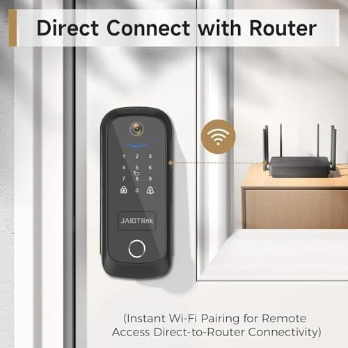 5 in 1 Smart Lock with Camera & Doorbell — Smart Lock, JAIOTlink