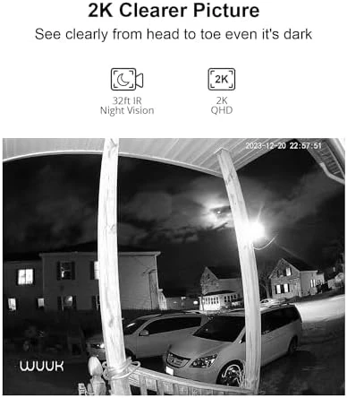 Add-on 2K Doorbell Camera — Video Doorbell, WUUK