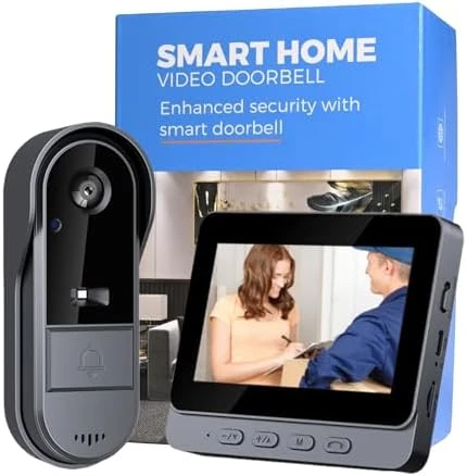 Doorbell Camera Wireless with Wired Screen — Video Doorbell, Winnes