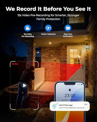 Palm Vein Smart Lock with 2K Security Camera & Video Doorbell — Smart Lock, Anybell