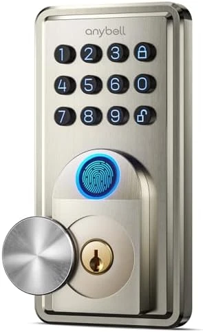 Palm Vein Smart Lock with 2K Security Camera & Video Doorbell — Smart Lock, Anybell