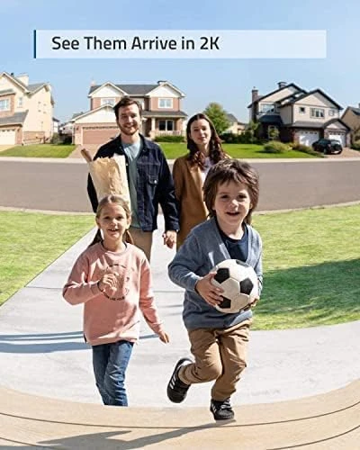 Security Smart Wi-Fi Add On Video Doorbell 2K — Video Doorbell, eufy