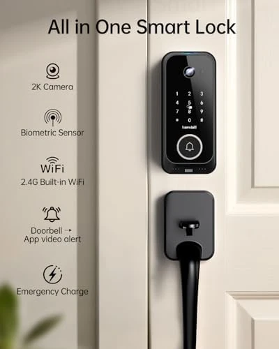 Smart Front Door Lock Set with Camera Doorbell — Smart Lock, hornbill