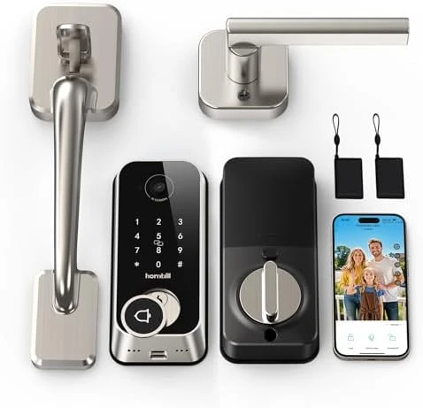 Smart Front Door Lock Set with Camera Doorbell — Smart Lock, hornbill