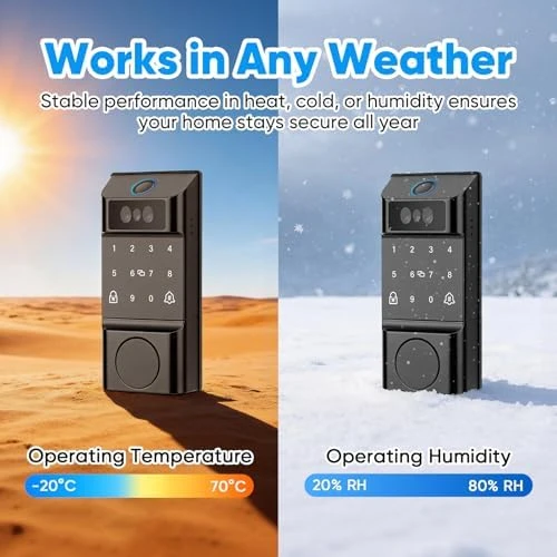 Smart Lock with Palm Vein, Facial Recognition & Fingerprint Keyless Entry — Smart Lock, MYPIN