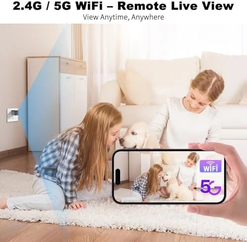 1080P Camera Charger with WiFi, Mini Indoor Security Camera — Security Camera, Thirdeyes