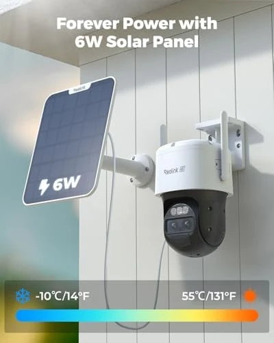 4K Dual Lens Solar Security Camera — Security Camera, Reolink