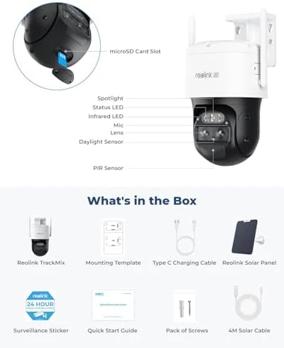 4K Dual Lens Solar Security Camera — Security Camera, Reolink