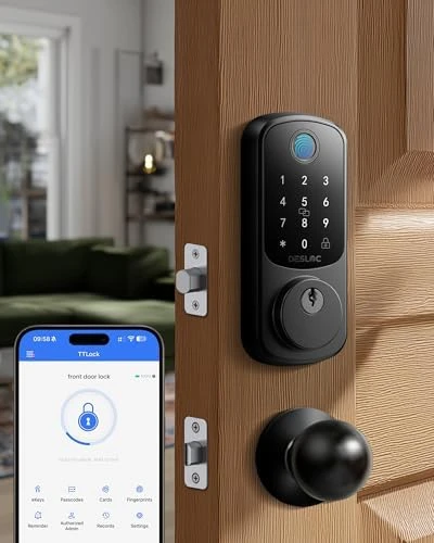 B200 Fingerprint Smart Lock with 2 Lever Handles — Smart Lock, DESLOC