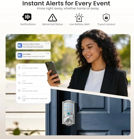 Built-in Wi-Fi Smart Lock with Knob — Smart Lock, Veise