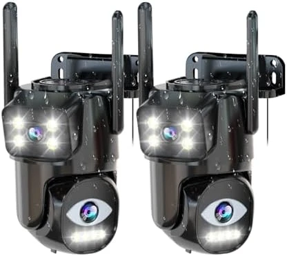 Dual Lens WiFi Security Camera Outdoor — Security Camera, LETSCEE