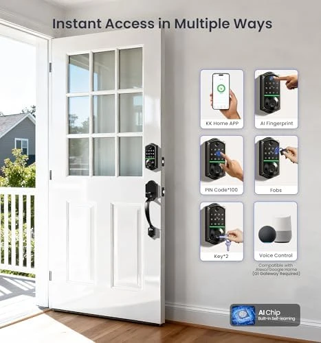 Fingerprint Smart Front Door Lock Set — Smart Lock, Veise