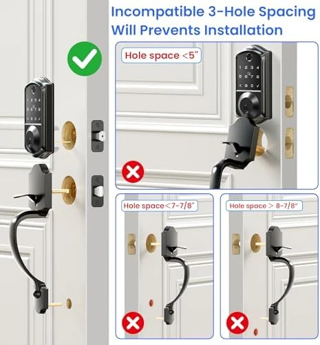 Fingerprint Smart Front Door Lock Set — Smart Lock, Veise