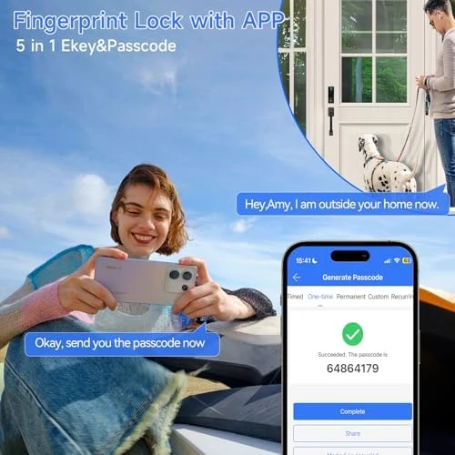Heavy Duty Fingerprint Smart Door Lock — Smart Lock, BEBASIA