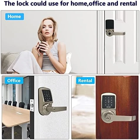 Keyless Entry Door Lock with Touchscreen Keypad — Smart Lock, SCYAN
