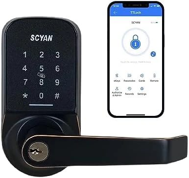 Keyless Entry Door Lock with Touchscreen Keypad — Smart Lock, SCYAN