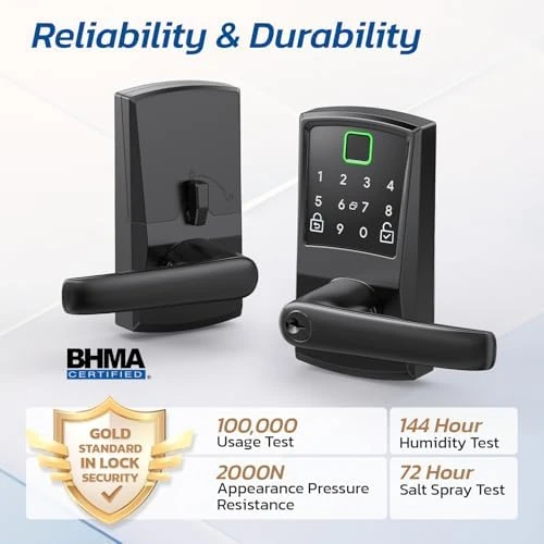 Keypad Smart Door Lock with Handle — Smart Lock, Nyboer