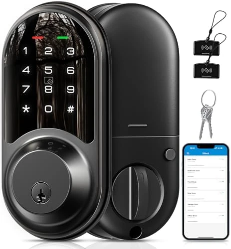 RZ06 Smart Lock with App Control, Keyless Entry, Touchscreen Keypad — Smart Lock, Veise