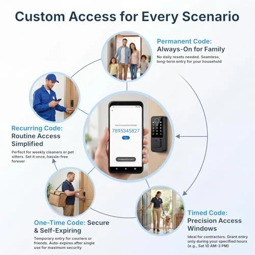 Smart Door Lock - Keyless Entry with Fingerprint and App Control — Smart Lock, RUIKANG POWER