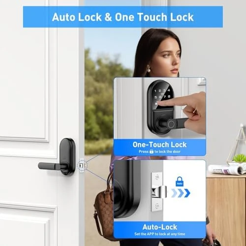 Smart Keypad Door Lock with Handle — Smart Lock, Bog fang