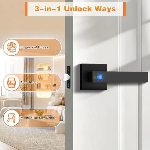 Smart Lock Keyless Entry Door Lock with Handle — Smart Lock, Probrico