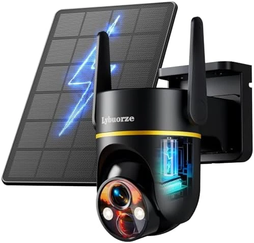 Solar Security Camera Wireless Outdoor — Security Camera, Lybuorze