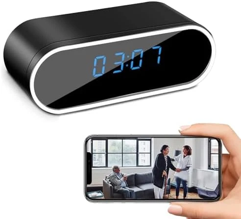 WiFi Camera Clock with Night Vision — Security Camera, braosusner