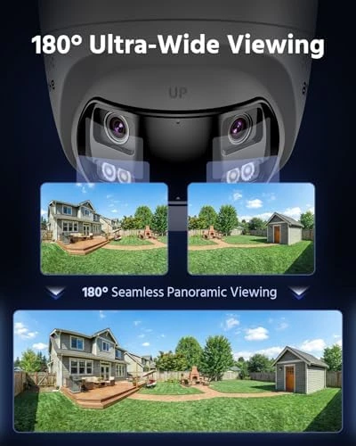 4K PoE Security Camera System with Dual Lens, 180° Wide Angle — Security Camera, Annke