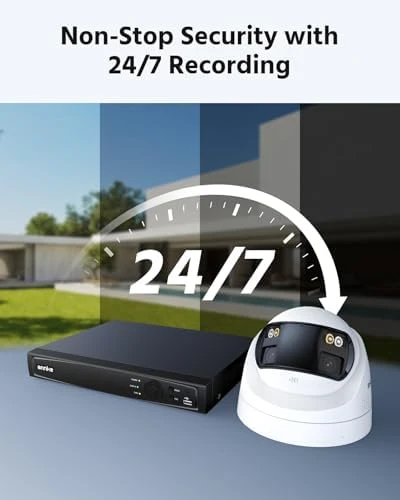 4K PoE Security Camera System with Dual Lens, 180° Wide Angle — Security Camera, Annke