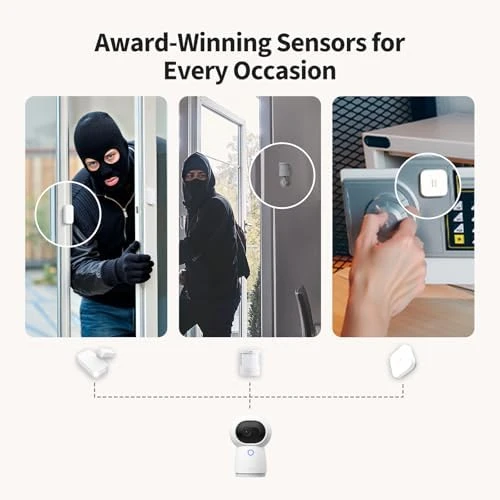 Camera Protect Kit Y100, 4-Piece Wireless Home Security System with 2K Camera Hub G3, 3 Smart Sensors, HomeGuardian,... — Motion Sensor, Aqara