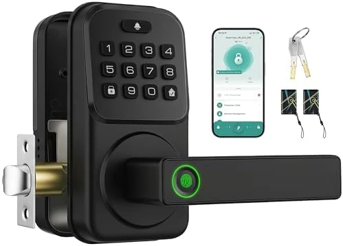 Smart Door Handle Lock with Touchscreen Keypad — Smart Lock, Heittis