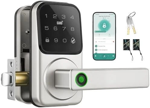 Smart Door Handle Lock with Touchscreen Keypad — Smart Lock, Heittis