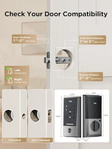 Wi-Fi Smart Lock D2 — Smart Lock, TCL
