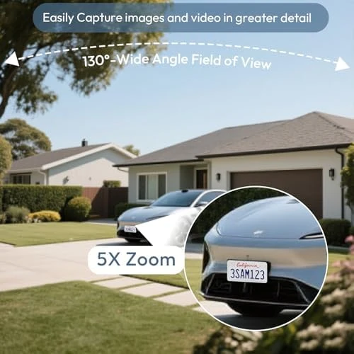 WiFi Cameras with Double Solar Panels — Security Camera, RICHCHO