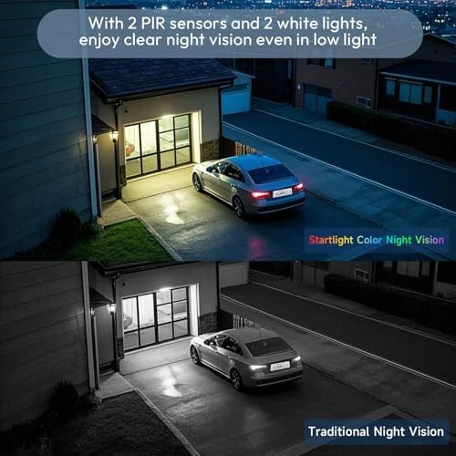 WiFi Cameras with Double Solar Panels — Security Camera, RICHCHO
