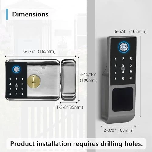 WiFi Smart Gate Lock — Smart Lock, EIYSIE