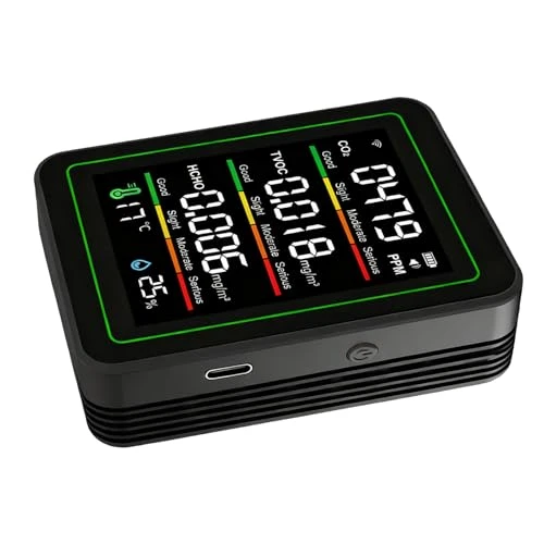5-in-1 WiFi Air Quality Detector — Air Quality Monitor, Zunate