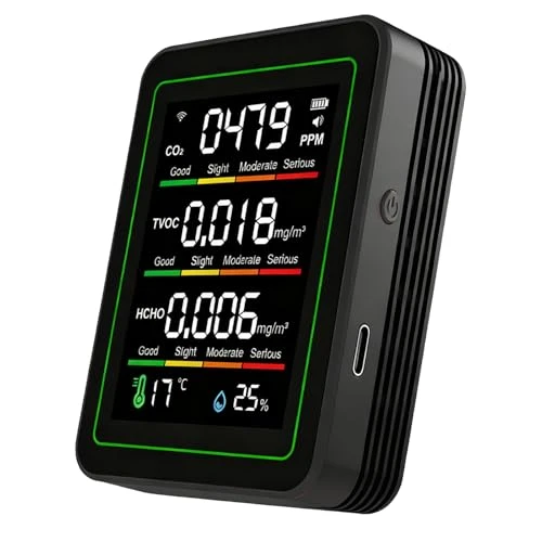5-in-1 WiFi Air Quality Detector — Air Quality Monitor, Zunate
