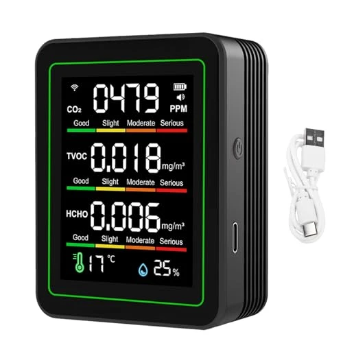 5 in 1 WiFi Air Quality Monitor — Air Quality Monitor, LICAEVEY