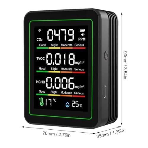 5 in 1 WiFi Air Quality Monitor — Air Quality Monitor, LICAEVEY